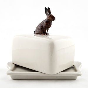 Quail Hare Butter Dish