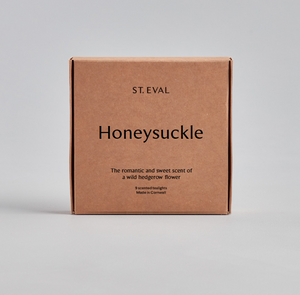 St Eval Box of 9 Tealights - Honeysuckle