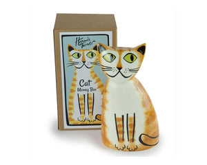 Hannah Turner Handmade Ceramic Ginger Cat Money Box