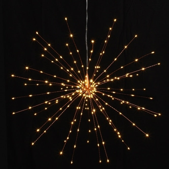 Large Hanging Starburst Lights-Copper