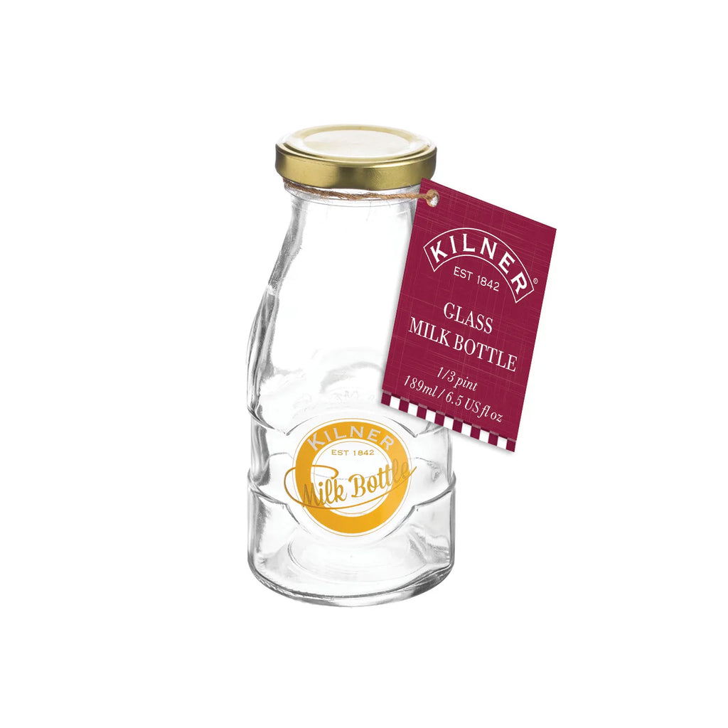 Kilner - Glass Milk Bottle 1/3 Pint 189ml