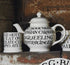 Emma Bridgewater Black Toast 4 Mug Teapot Boxed