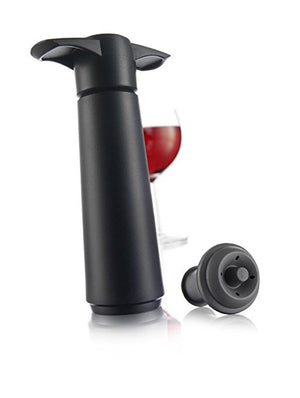 Vacuvin - Wine Saver Black 1 x pump 1 x stopper