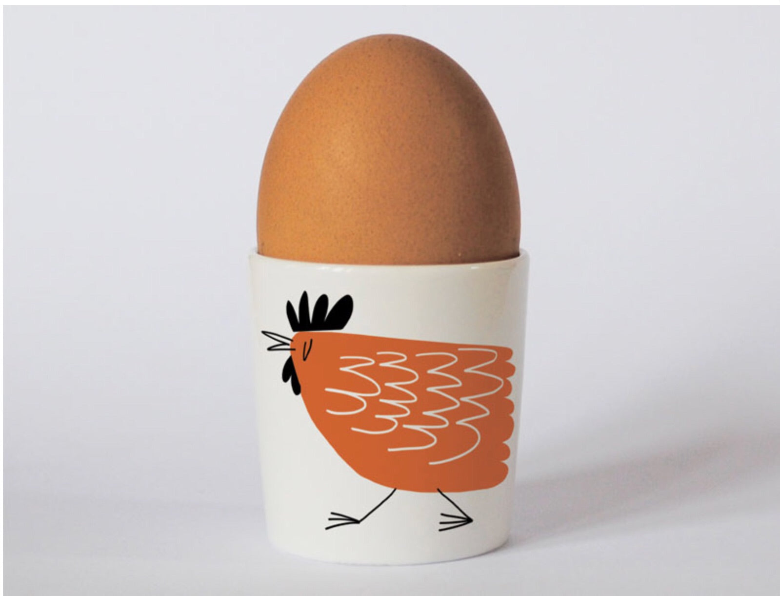 Repeat Repeat Happiness Egg Cup Chicken Orange