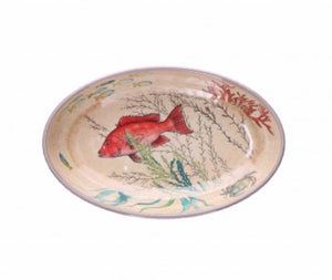 Rose & Tulipani - Sea Life - Oval Plate  -24cm x15cm SET OF 2