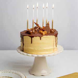 Talking Tables - Luxe White and Gold Cake Candle