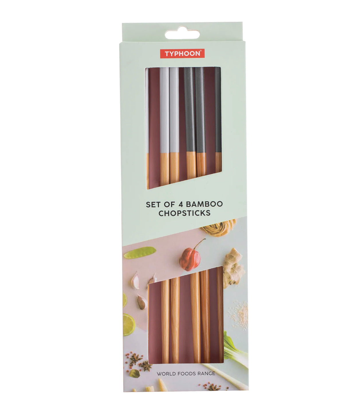 Typhoon - Set of 4 Bamboo Chopstick