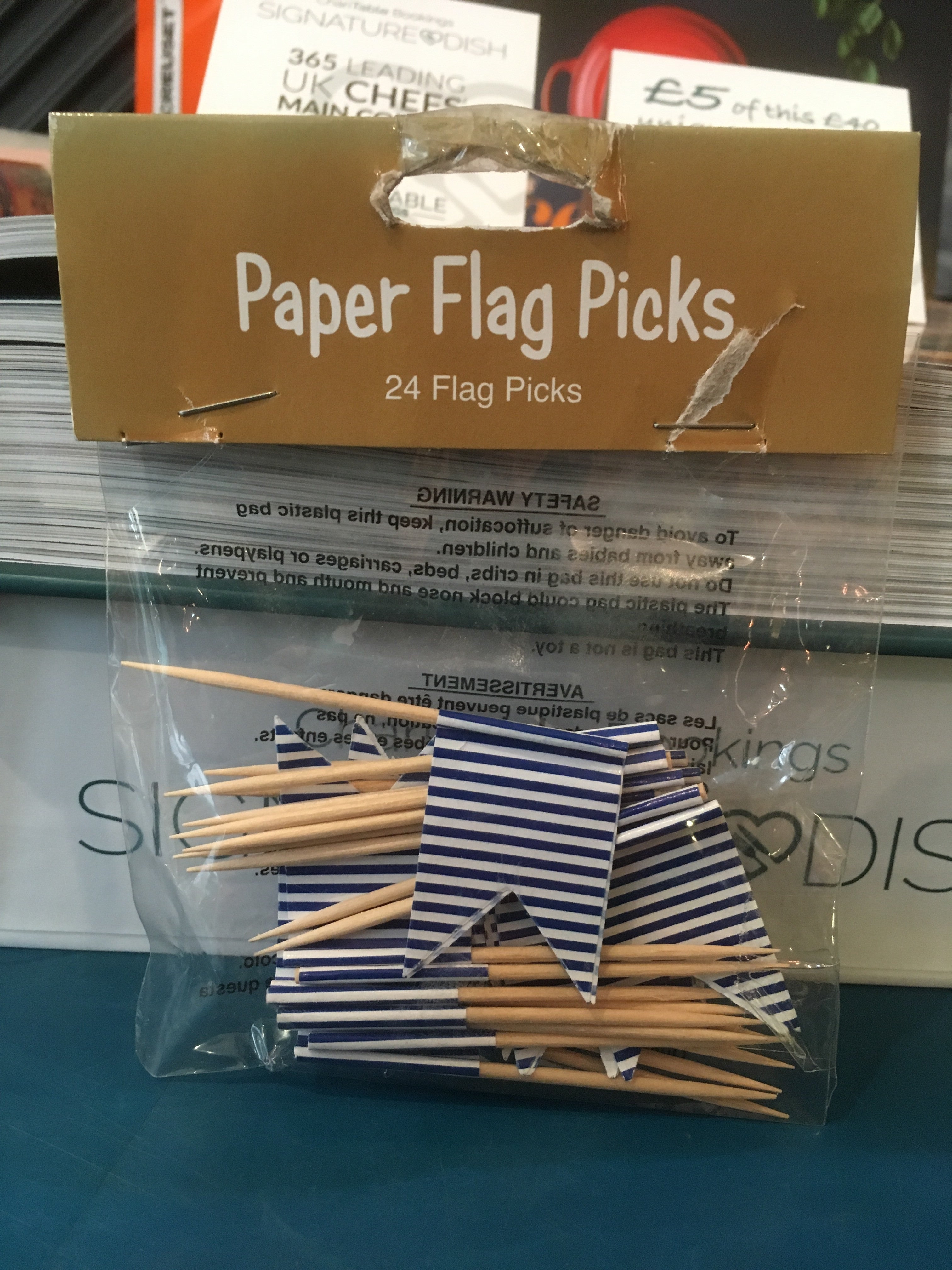 Paper flag picks 24