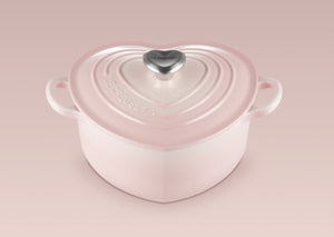 Le Creuset Heart Shaped Casserole with Heart shaped Knob - Pink