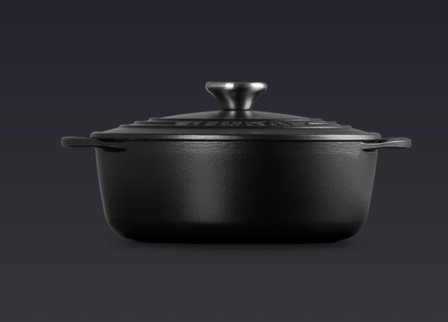 Le creuset - Black Round Bis Casserole 22cm 2.6L