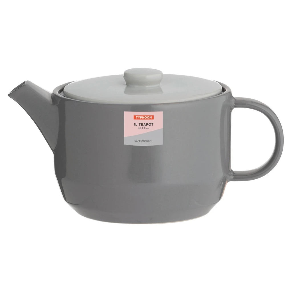 Typhoon - Cafe Concept Dark Grey 1 Litre Teapot