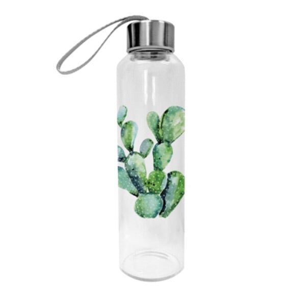 PPD - Glass Water Bottle - Cactus
