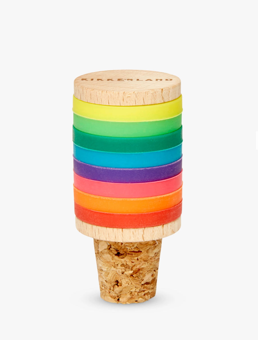 Kikkerland Rainbow Drink Markers + Bottle Stopper