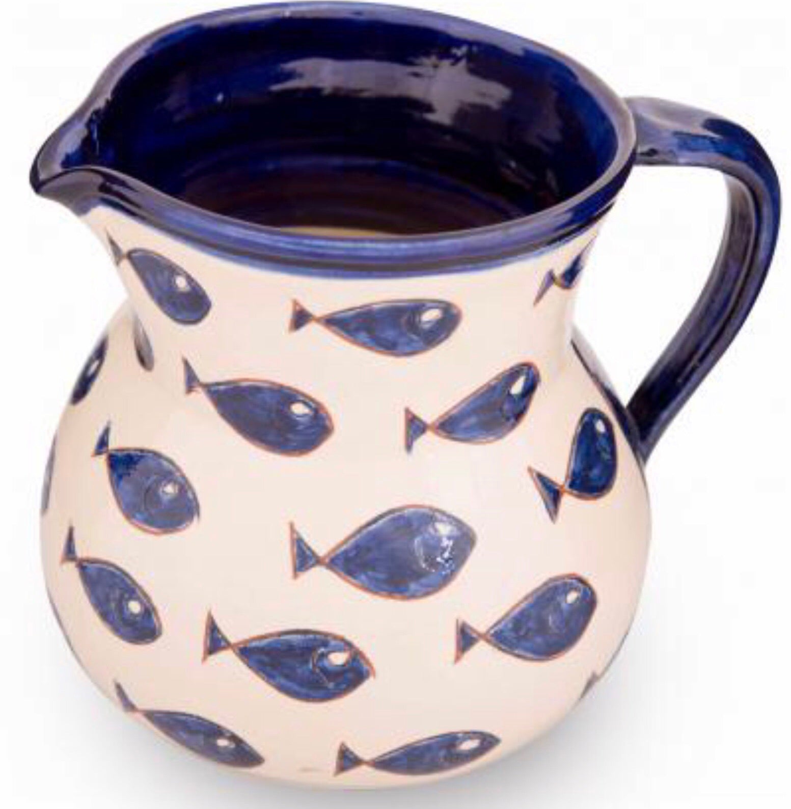 Divine Deli Small Blue Fish Jug 12cm