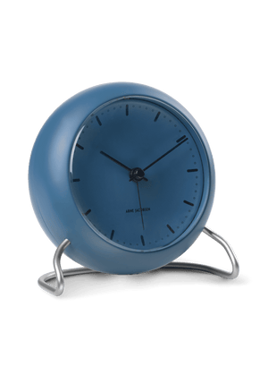Arne Jacobsen - City Hall Table Clock 11cm Stone Blue