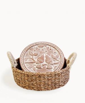 Korissa - Handmade Bread Warmer & Wicker Round Basket LoveBird