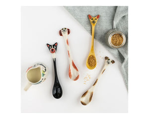 Hannah Turner Ceramic Handmade Dog Spoons