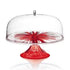 Guzzini- Alzata Con Campanal Aqua Transparent Red