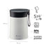 Aladdin - Bistro Vacuum Food Jar 0.4L - Stone Grey