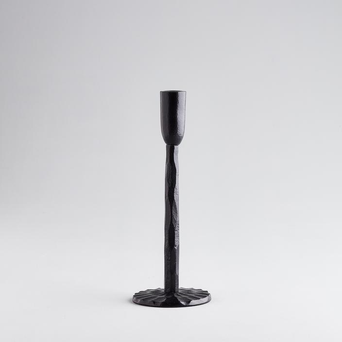 St Eval Black Iron Candlestick Black - small