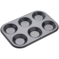 MasterClass - Non-Stick 6 Hole Shallow Baking Pan