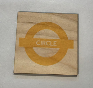 The Sugar Shed - TFL Circle Wooden Coaster
