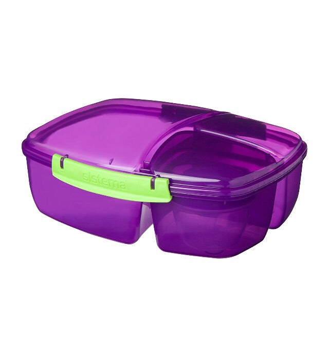 Triple split lunch box 2L
