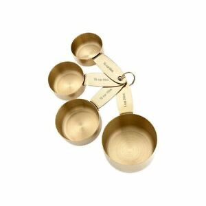 Ladelle Lawson Gold Set of 4 Measuring Cups