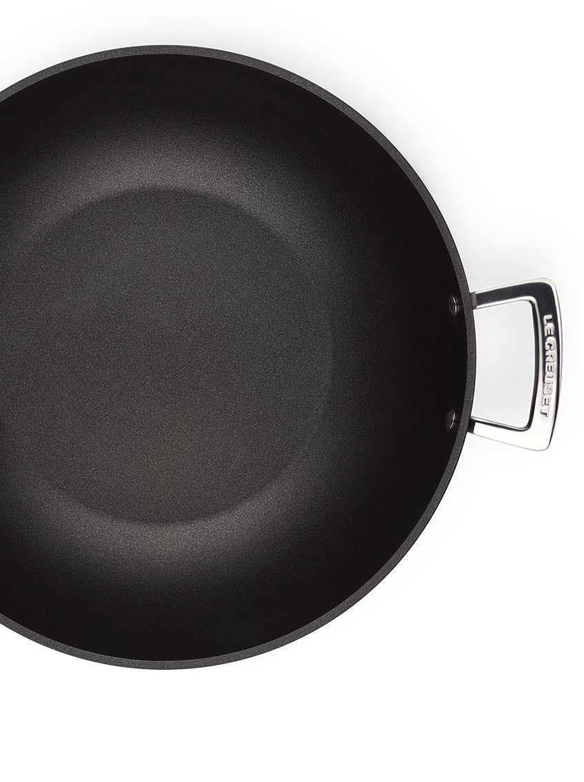 Le Creuset Toughened Non-Stick Wok 28 w/ handles