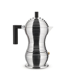 Alessi - Pulcina Espresso Coffee Maker - 6 cup Black Handle
