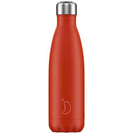 Chilly's Neon Red Water Bottle 500ml