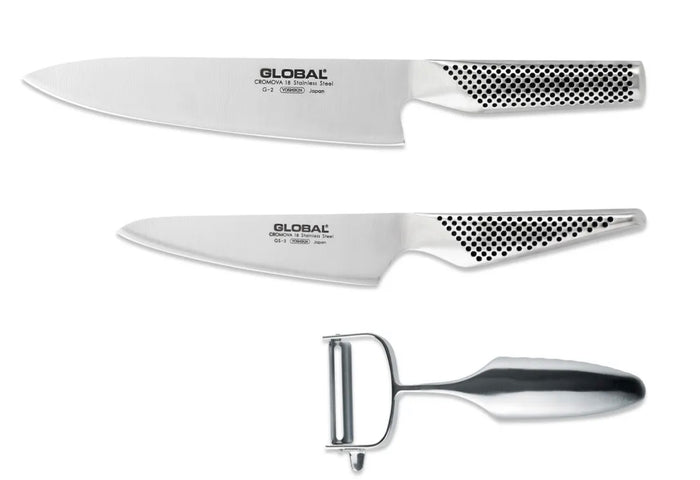 Grunwerg - Global 3 piece Knife & Peeler Set G-23680