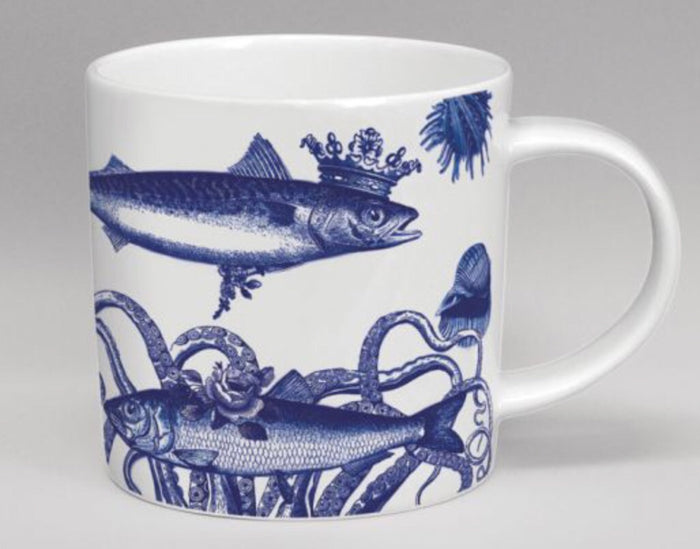 Repeat Repeat - Cobaltic Sea Mug - King Fish