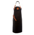 Global - Fine Leather Apron - Montana Black