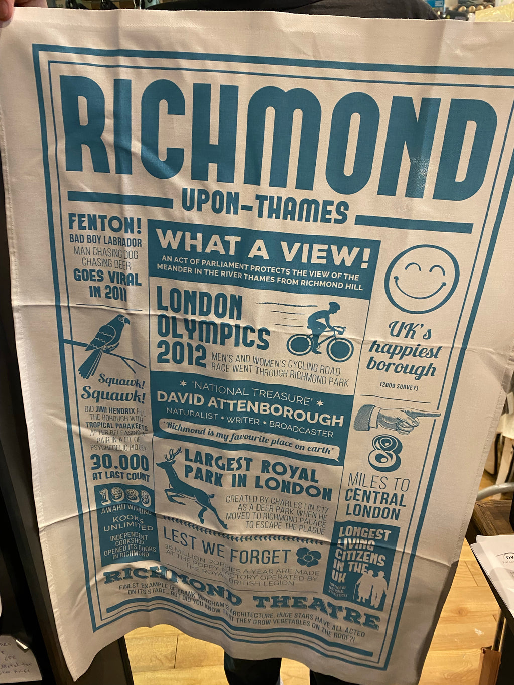Richmond Upon Thames Tea Towel