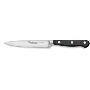 Wusthof Classic -12cm Utility Knife Black Handle