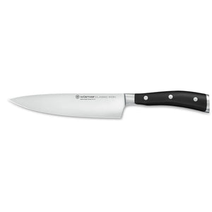 Wusthof Classic Ikon - 18cm Cooks Knife - Black Handle