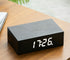 Gingko - Flip Click Clock - Black