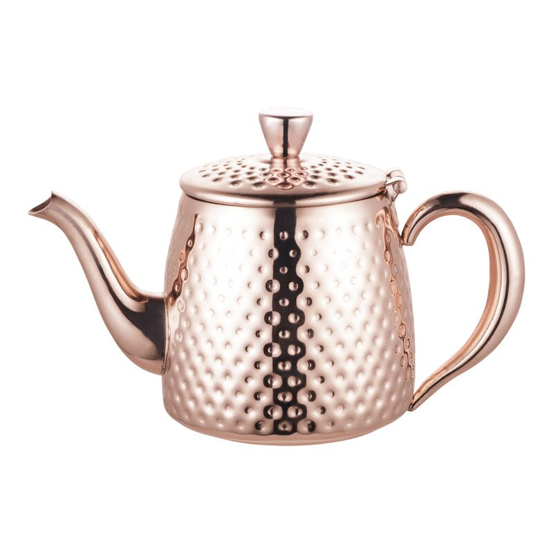 Cafe Ole Sandringham 18 oz/0.5L Copper  Effect Stainless Steel Teapot