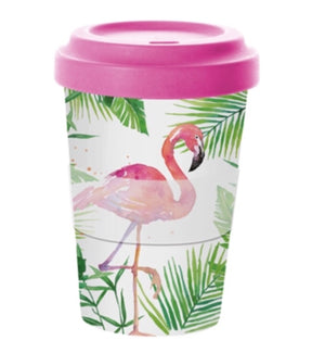 PPD - Bamboo Travel Mug - Tropical Flamingo