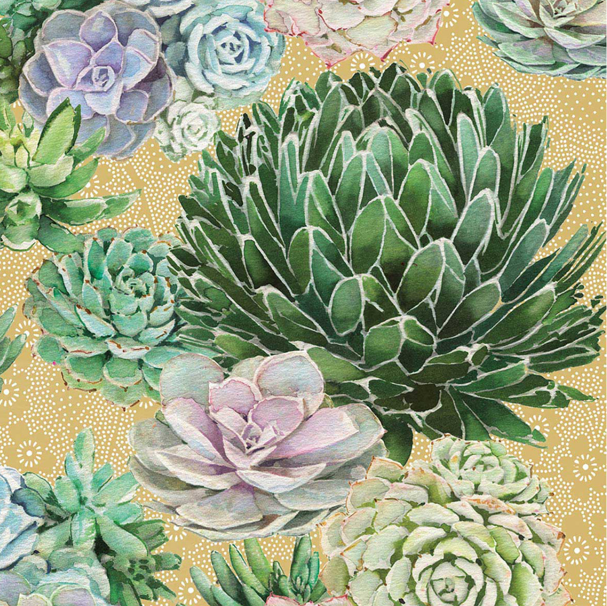 PPD Succulents Lunch Napkins