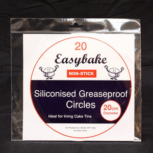 NJ Products - Easybake Siliconised Grease Proof 8″Circle
