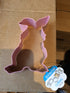 Pink floppy bunny cutter 9cm