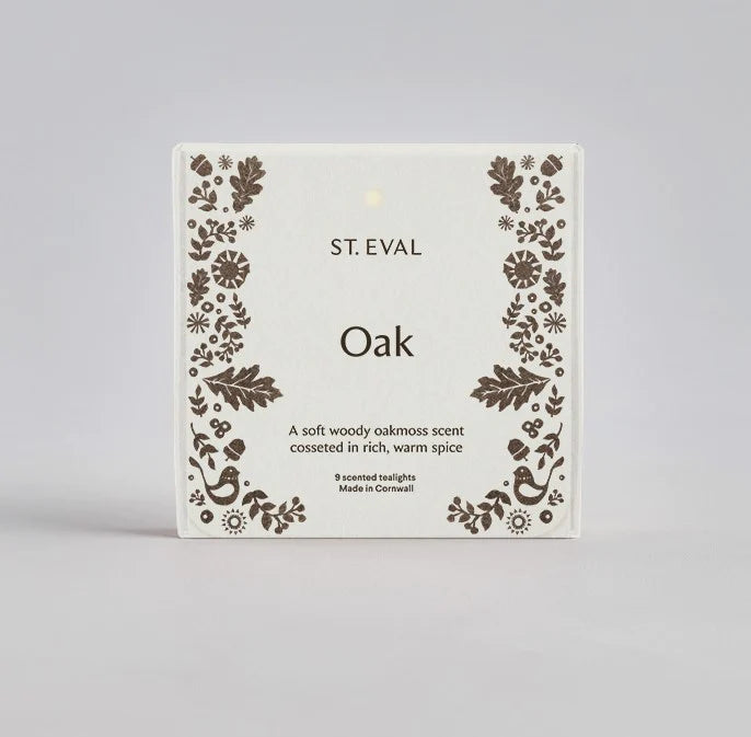 St Eval Oak Scented Tealights