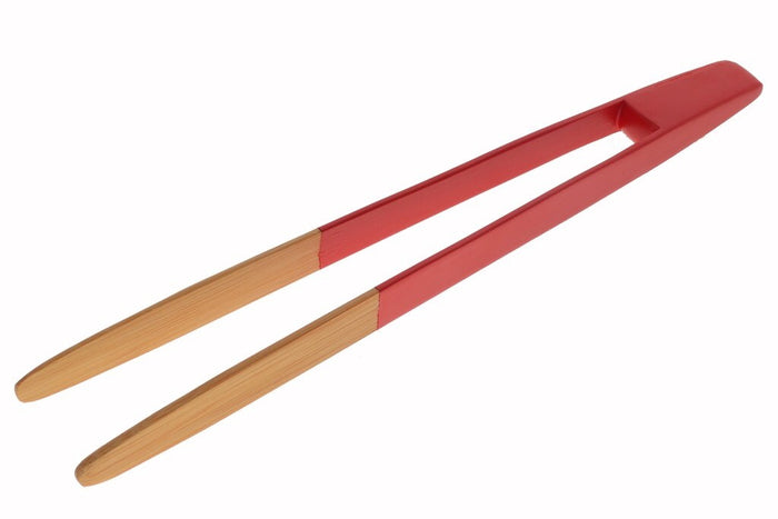 Magnetic toast tongs red
