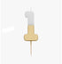 Talking Tables - We Heart Birthdays Gold Candle Numbers 1