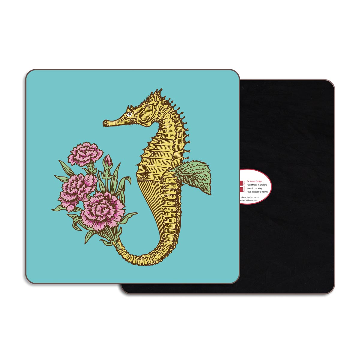 Avenida Puddin' Head Square Seahorse Placemat