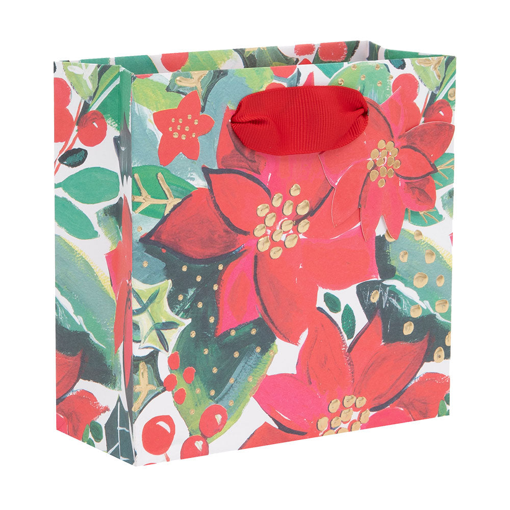 Glick - Poinsettia Small Gift Bag