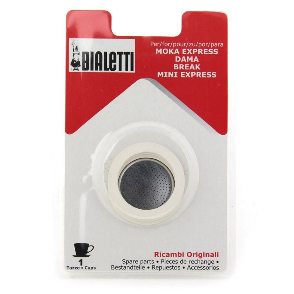 Bialetti - Gasket &Filter Moka Express 1 cup