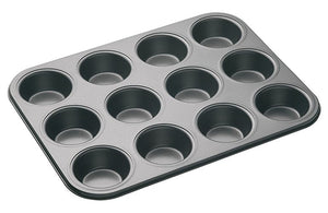 MasterClass - Non-Stick 12 Hole Deep Baking Pan